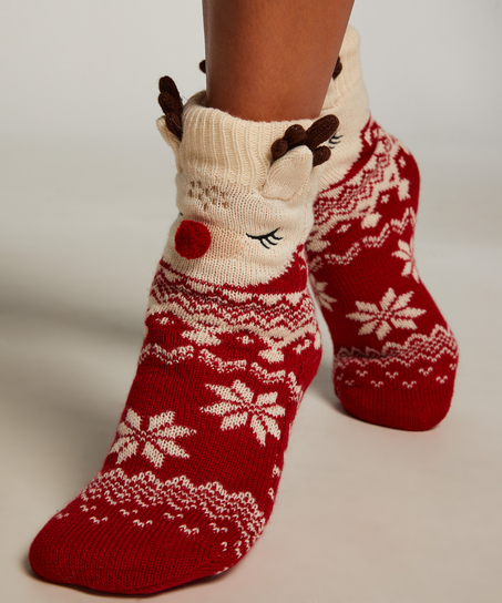 Boot Socks, Red