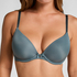 Plunge Padded Underwired Bra, Blue