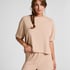 Brushed Jersey Pyjama Top, Beige