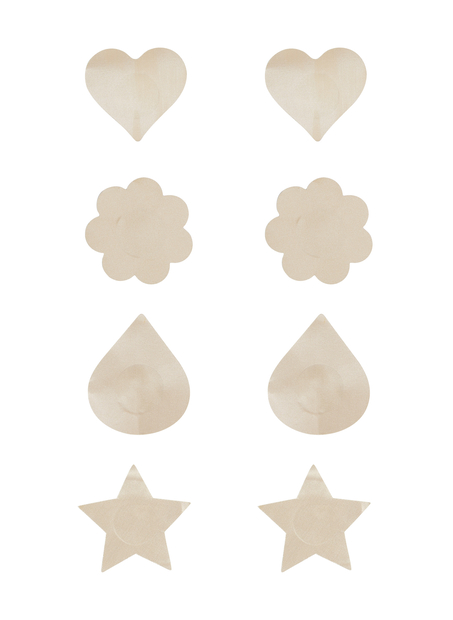 4-Pack Nipple Covers, Beige