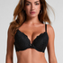 Marine Padded Underwired Push-Up Bra, Black