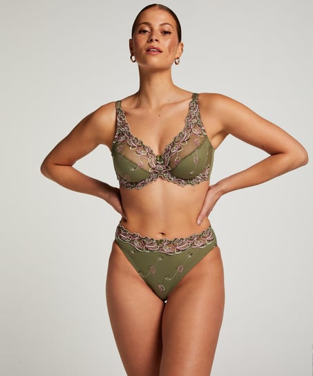 Diva Non-Padded Underwired Bra, Green