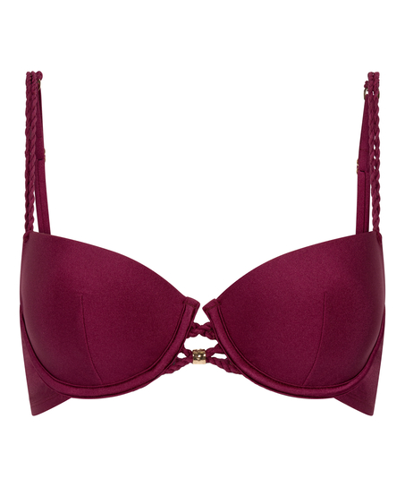 Marrakech Padded Underwired Bikini Top, Red