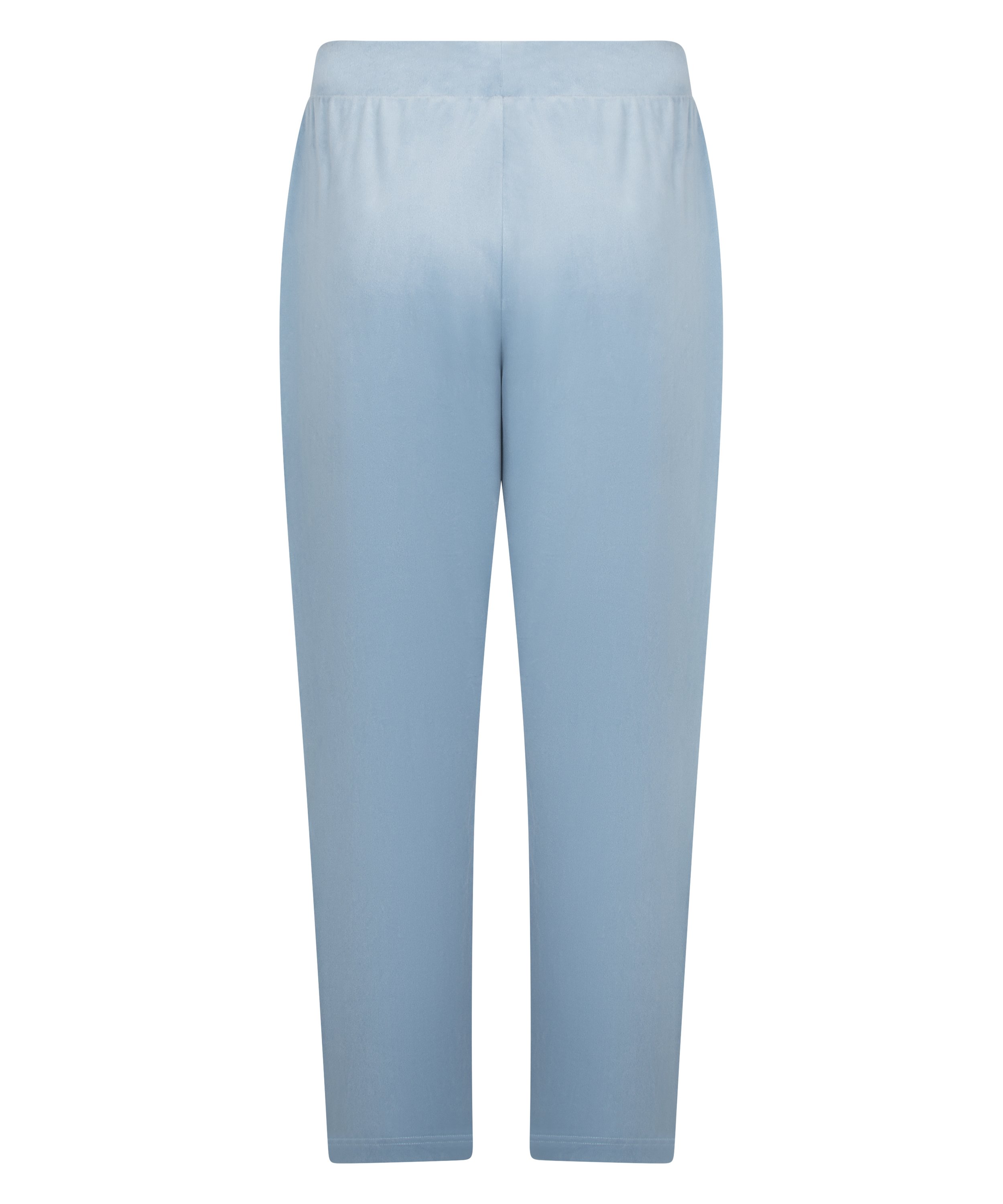 Tall Velours Pyjama Bottoms, Blue, main