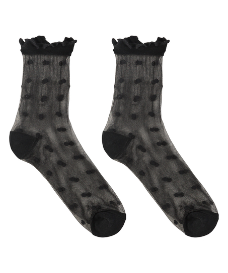 1 pair of Fashion socks, Black