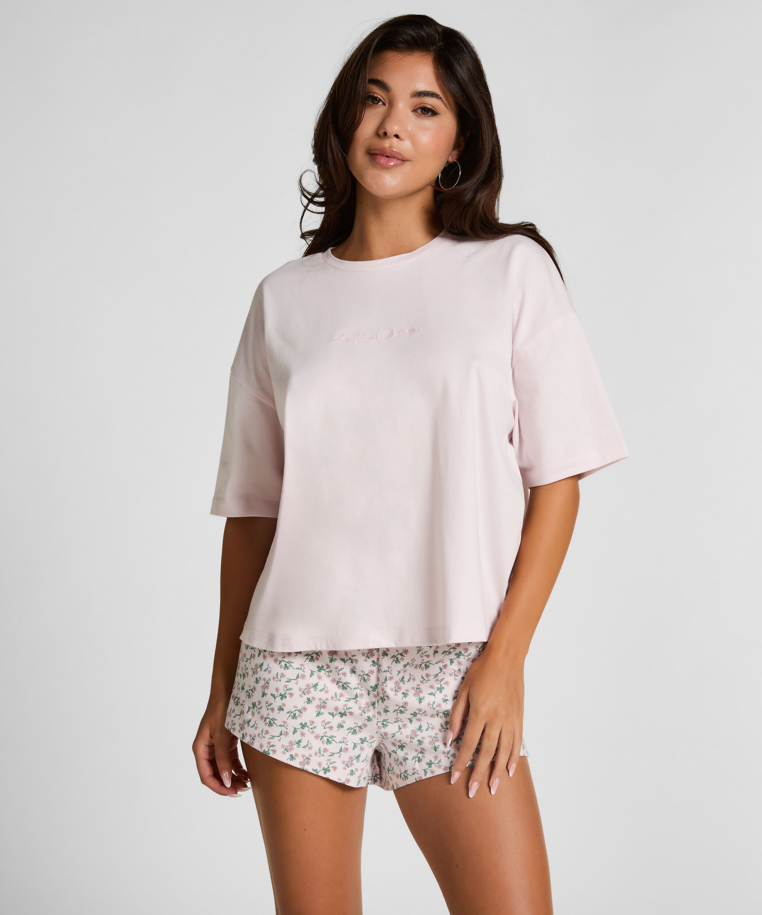 Pyjama Set Cotton Jersey Short, Purple