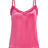 Velours Lace Cami Top, Pink