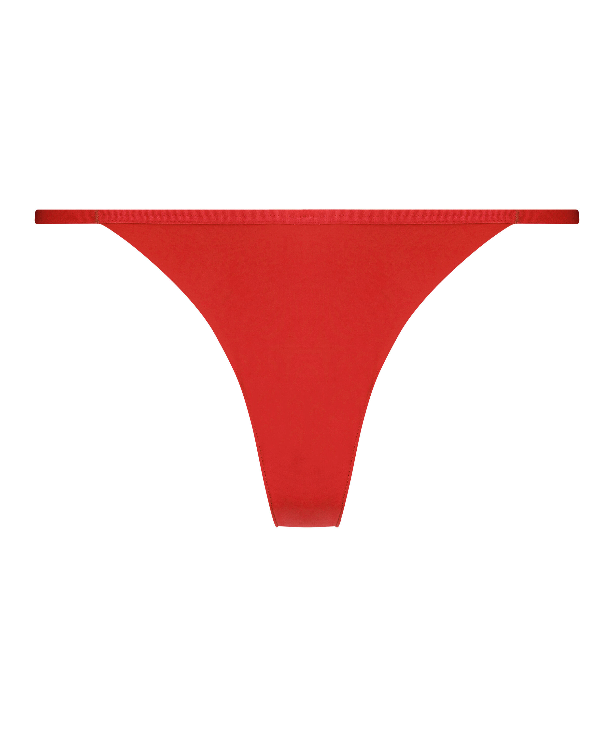 Invisible Stripe Mesh Thong, Red