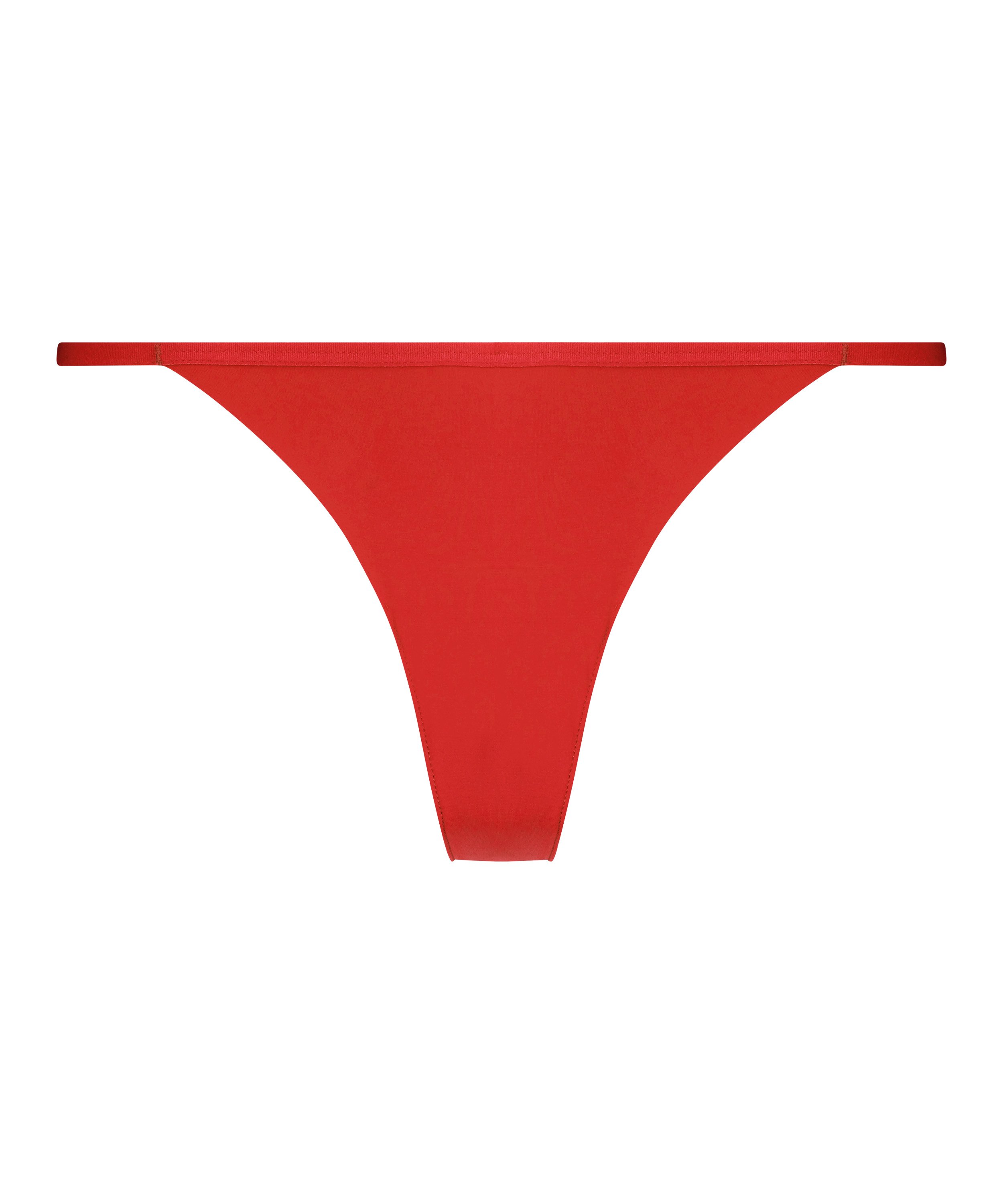 Invisible Stripe Mesh Thong, Red, main
