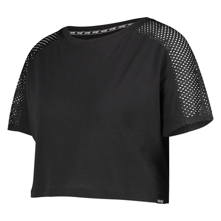HKMX Crop Top Mesh, Black