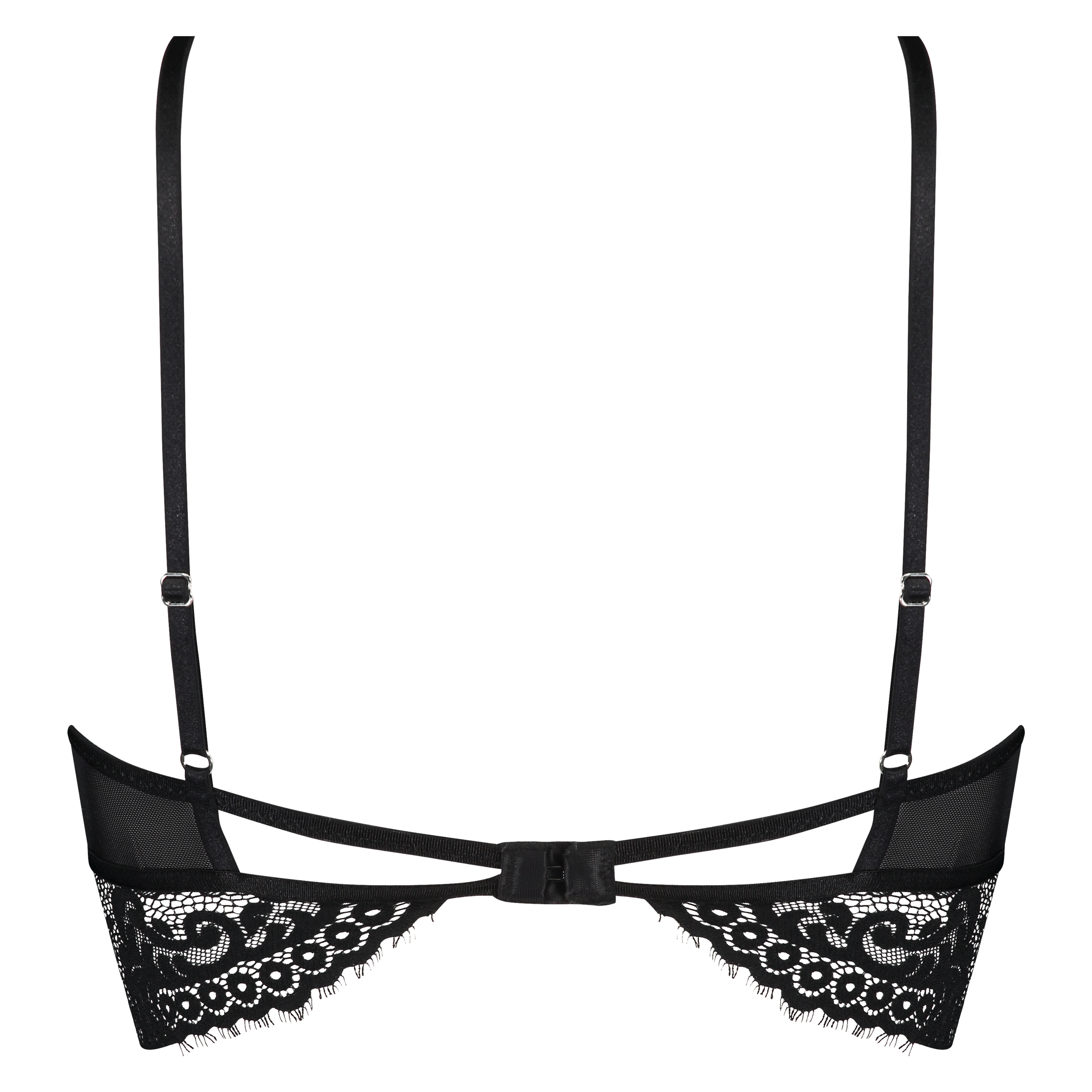 Donatella Longline Bralette, Black, main