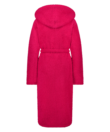 Fleece Bathrobe, Pink
