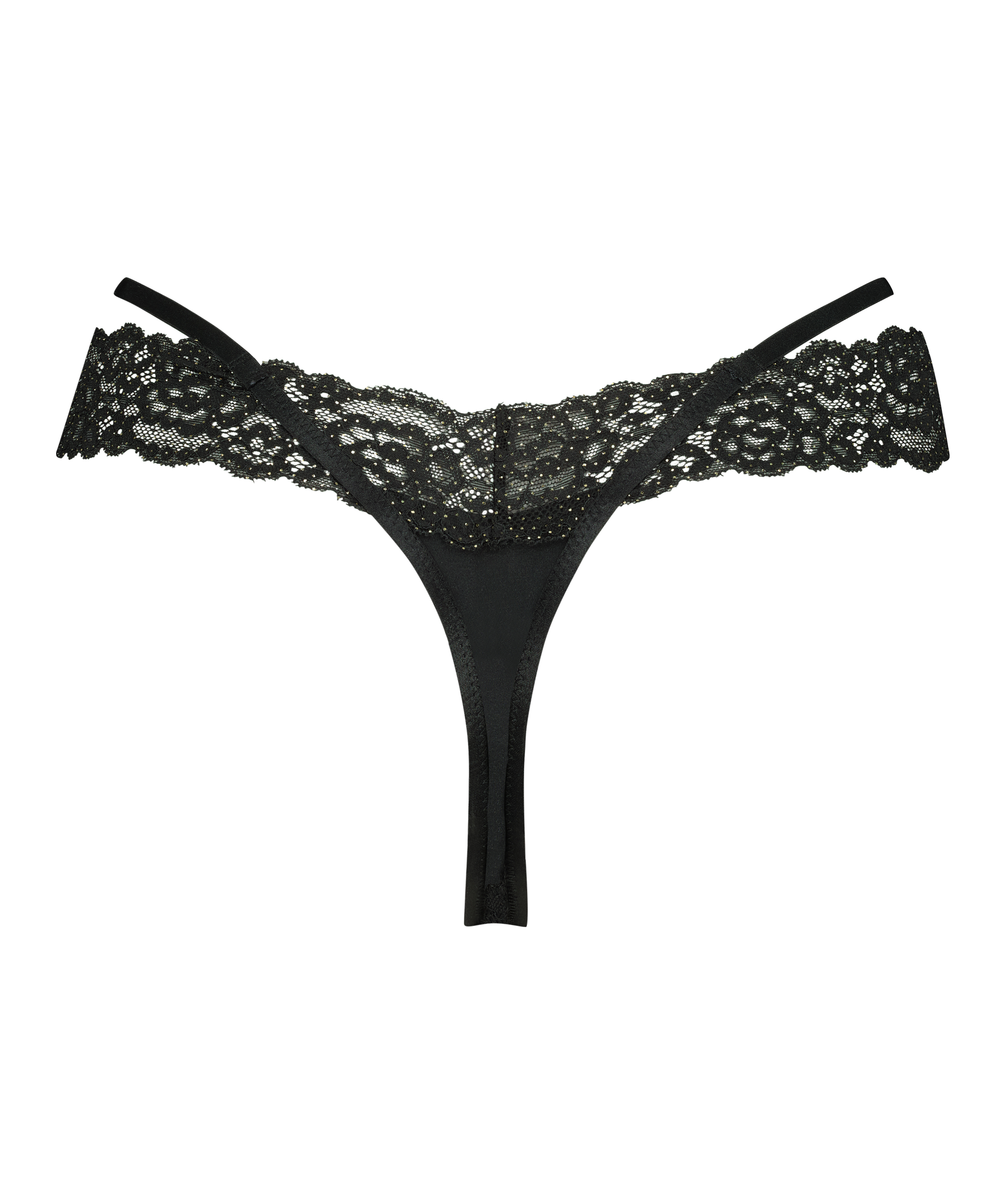 Willow Low RiseThong, Black, main