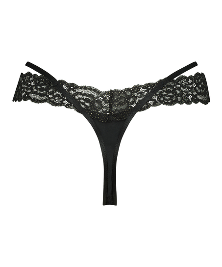 Willow Low RiseThong, Black