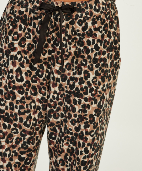 Tall Brushed Jersey Pyjama Pants, Beige