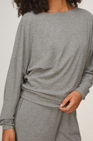 Hunkemöller Top Premium Batwing Grey
