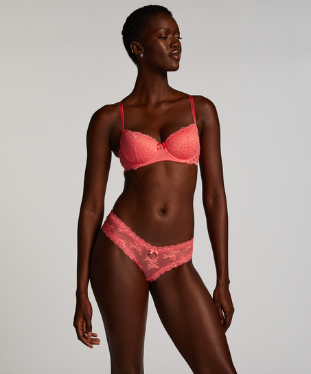 V-shape Mesh Brazilian, Pink