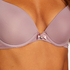 Plunge Padded Underwired Bra, Purple