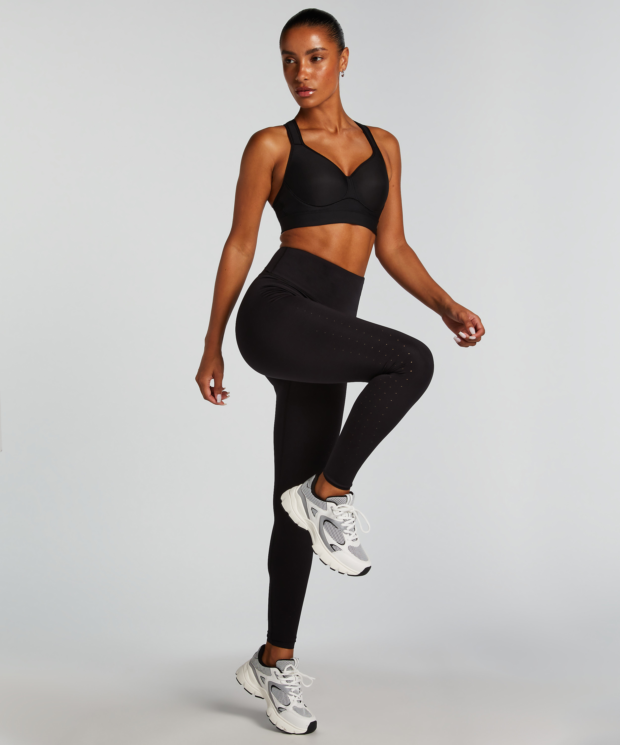 HKMX Performance Sport Leggings, Black, main