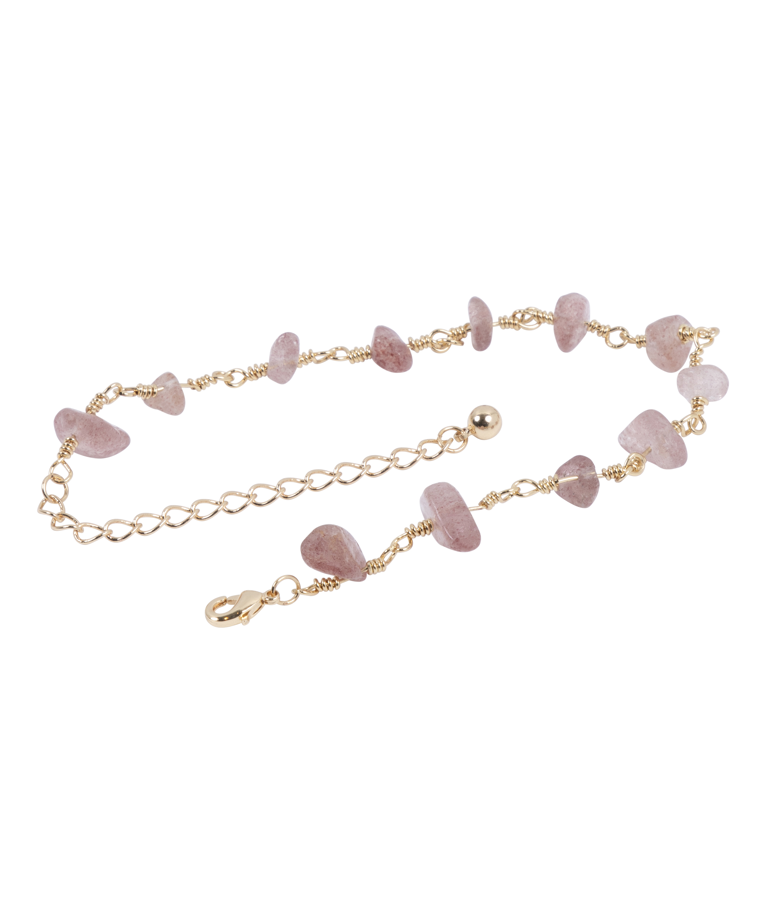 Stone Bracelet, Pink, main