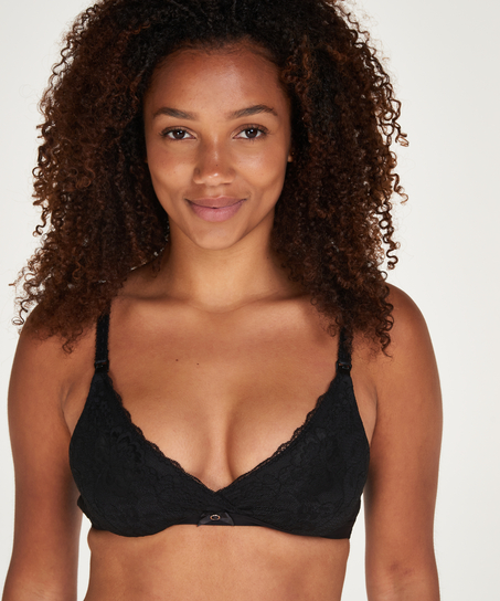 Liz Non-Padded Nursing Bra, Black