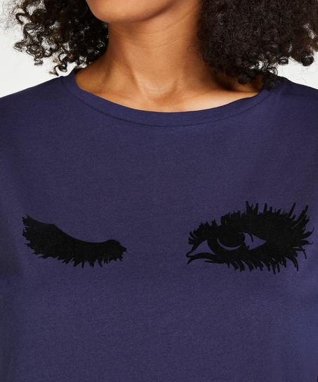 Round Neck Nightshirt, Blue