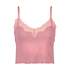 Cami rib lace Mia HKM x NA-KD, Pink