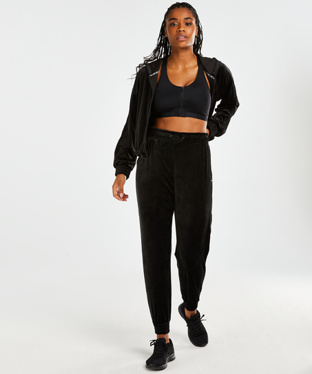 HKMX Sport pants Velours, Black