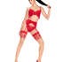 15 Denier Heart Stockings, Red