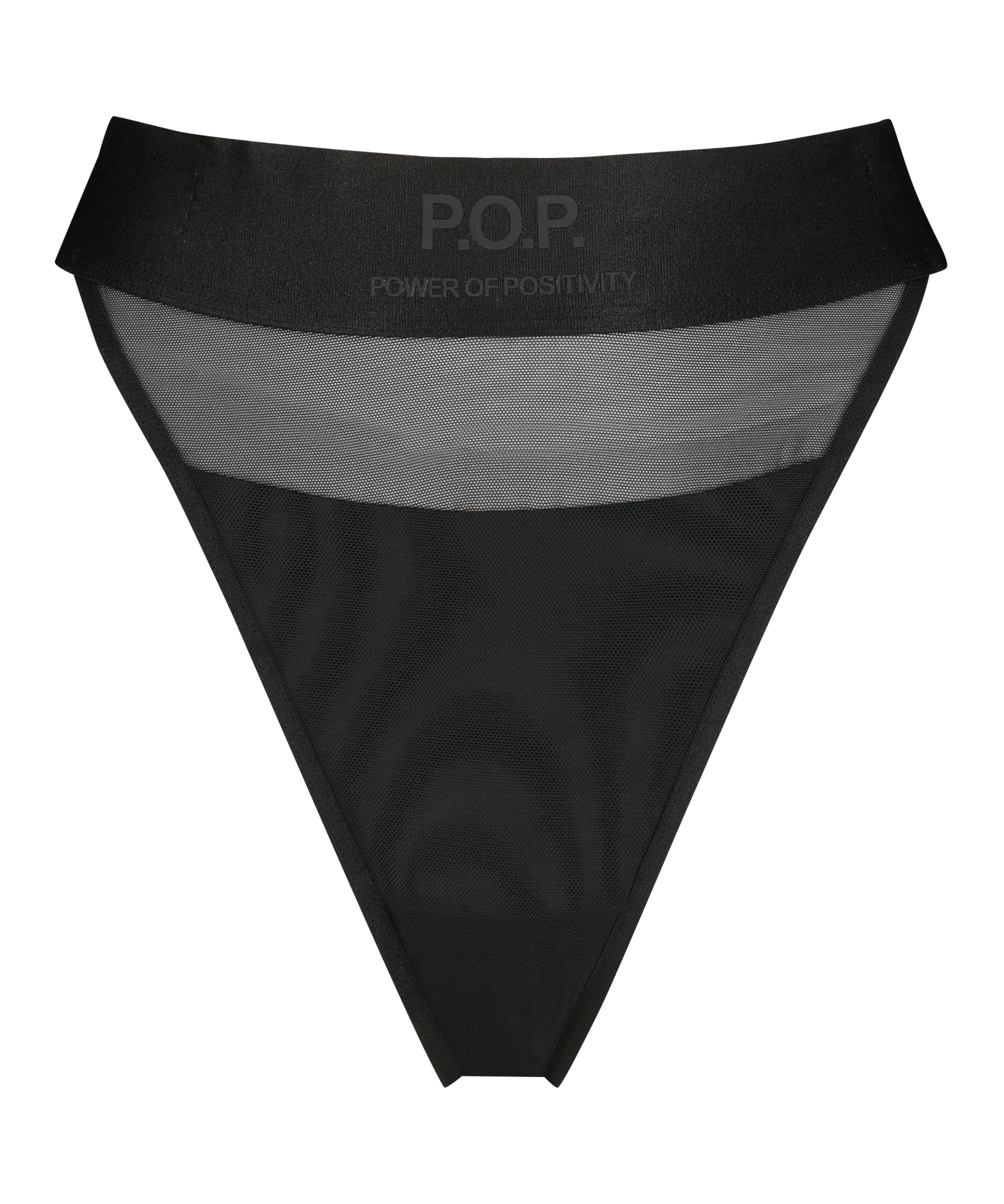 High-cut Thong Flexing, Black, main