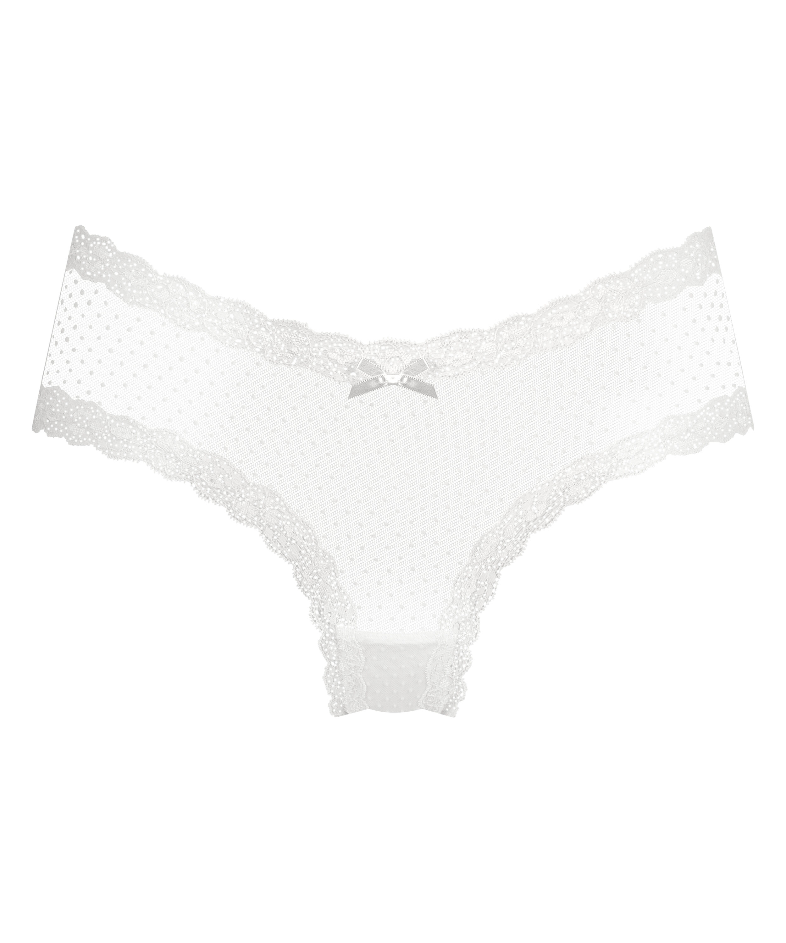 V-shape Mesh Brazilian, White