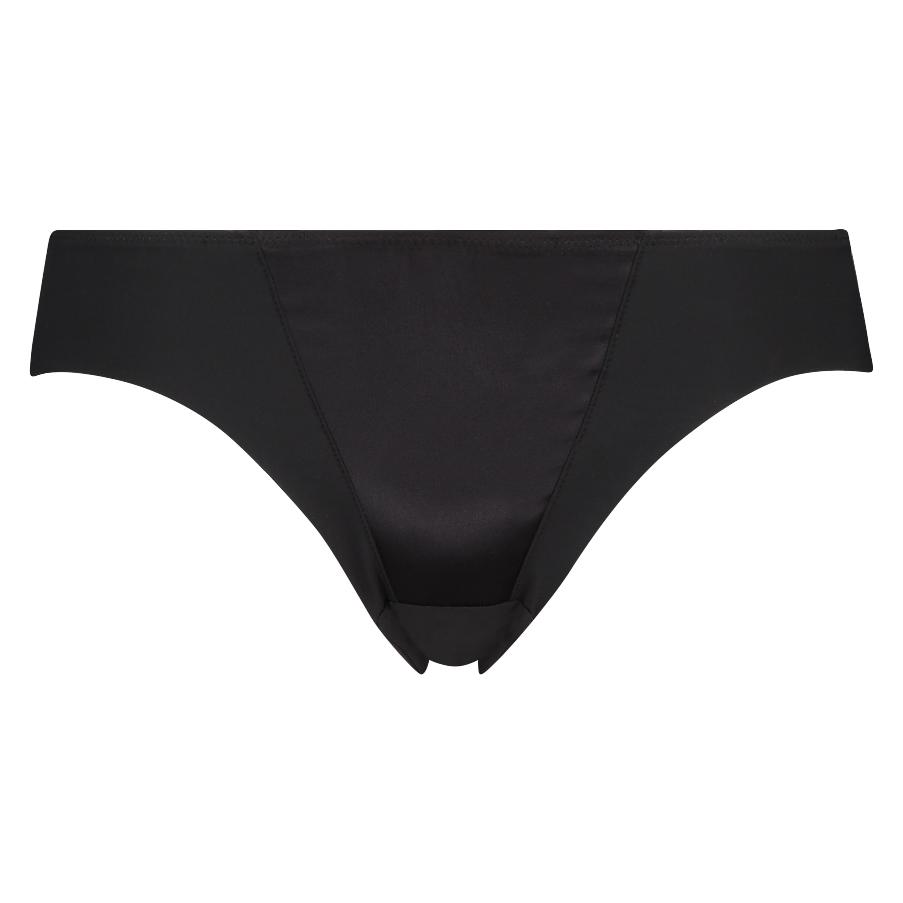Satin Fleece Brief, Black, main