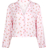 Satin Long-Sleeved Jacket, Pink