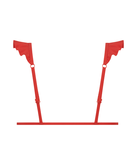 Sardinia triangle bikini top, Red