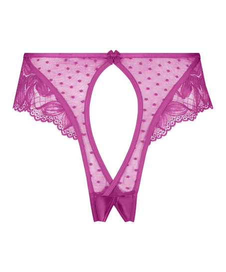 Lulu Open Crotch Brazilian, Purple
