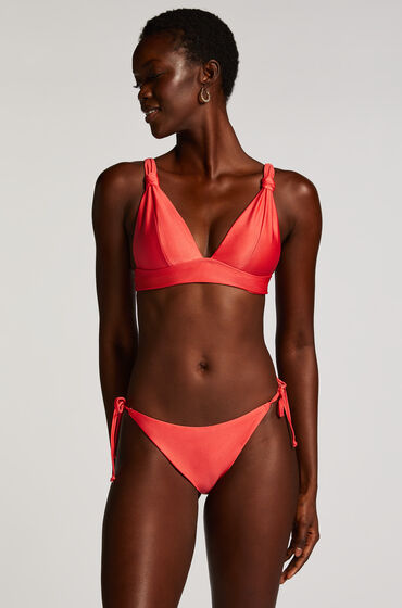 Hunkemöller Luxe Cheeky Tanga Bikini Bottoms Red