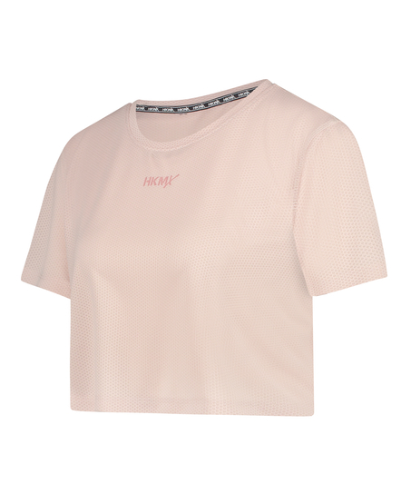 HKMX Mesh Crop Top, Pink