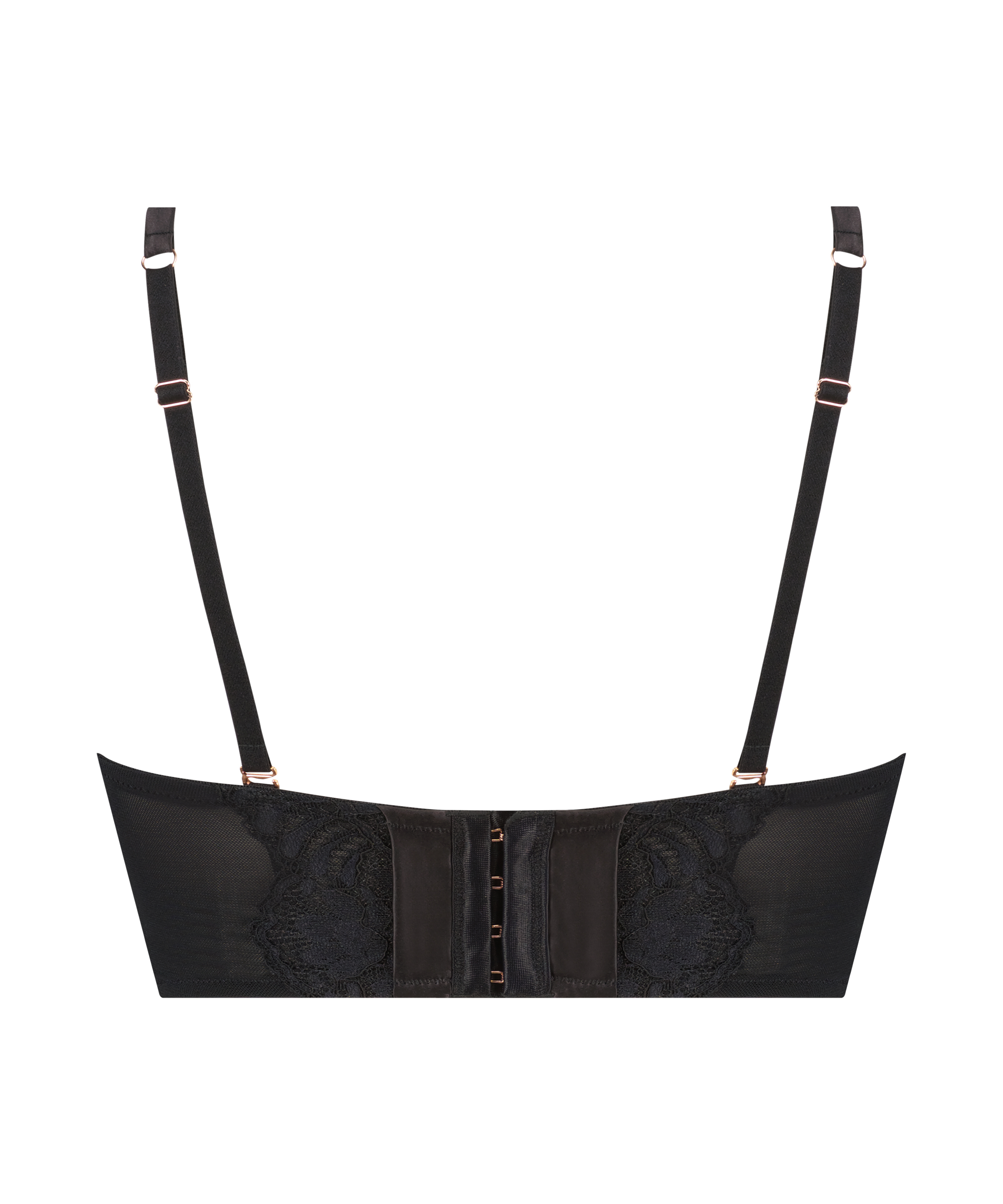 Jamie Padded Underwired Strapless Bra, Black, main