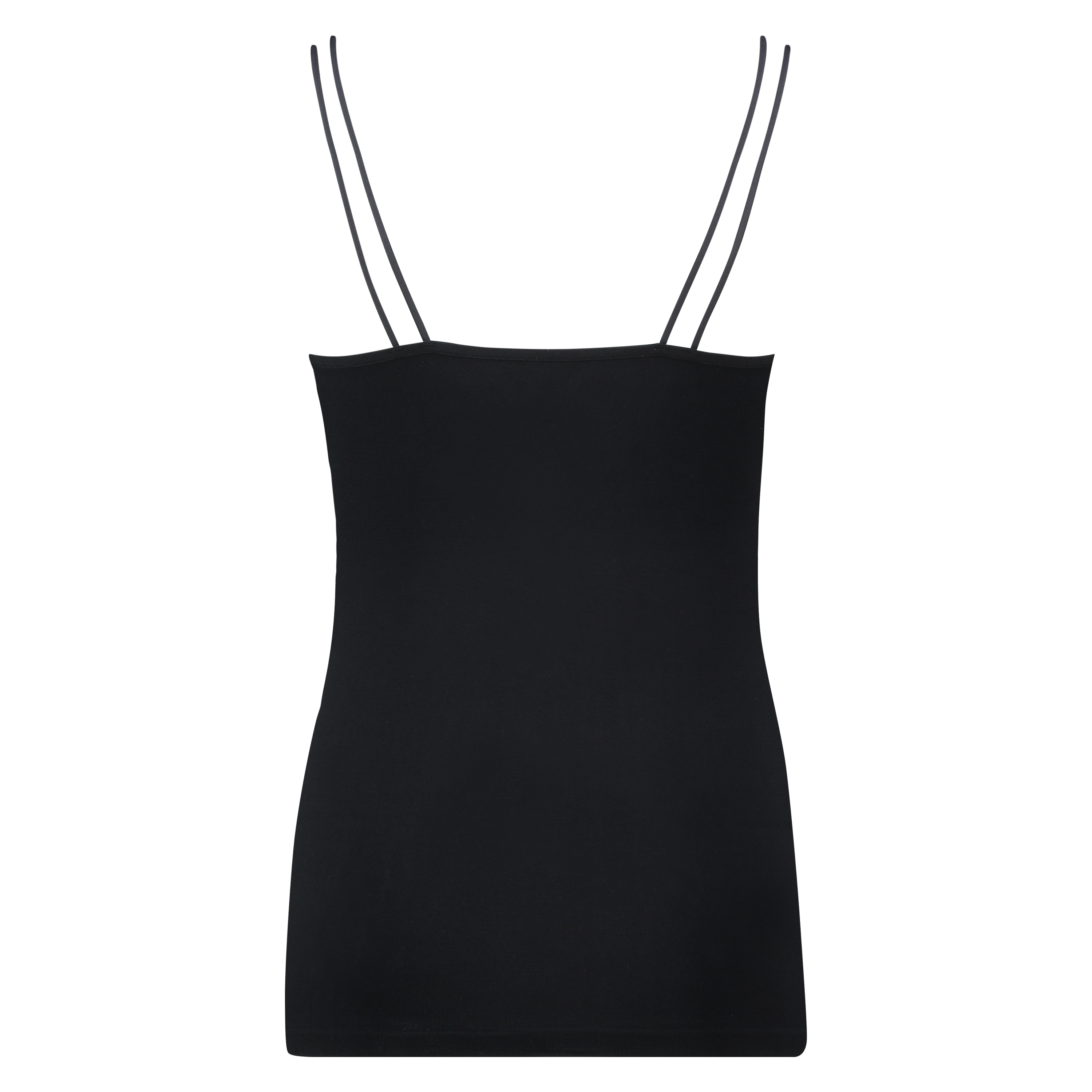 Seamless spaghetti top, Black, main
