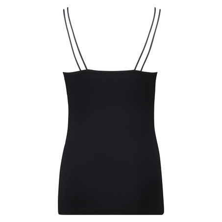 Seamless spaghetti top, Black
