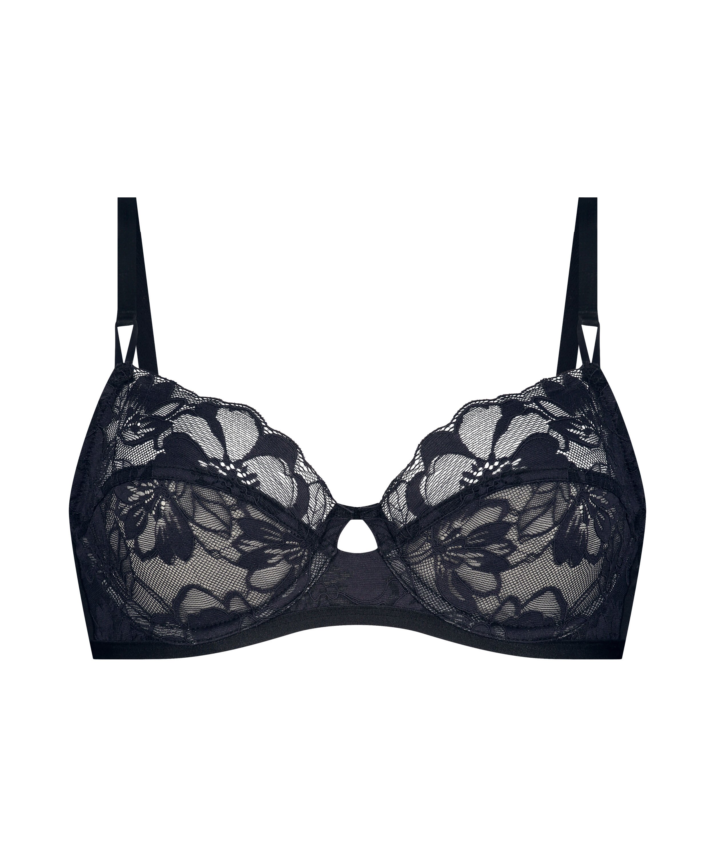 Sophia Non-Padded Underwired Bra, Black