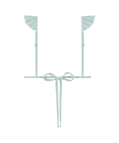 Fiji Triangle Bikini Top, Blue