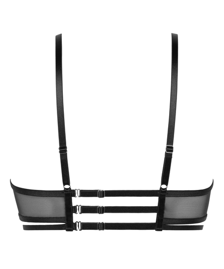 Scarlett Non-Padded Underwired Longline Bra, Black