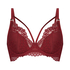 Lucy padded underwired bra, Red