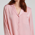 Satin Long-Sleeved Jacket, Pink