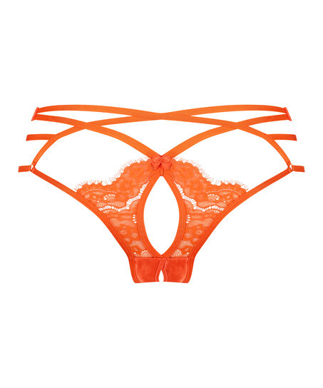 Mitzy Open Crotch Brazilian, Orange