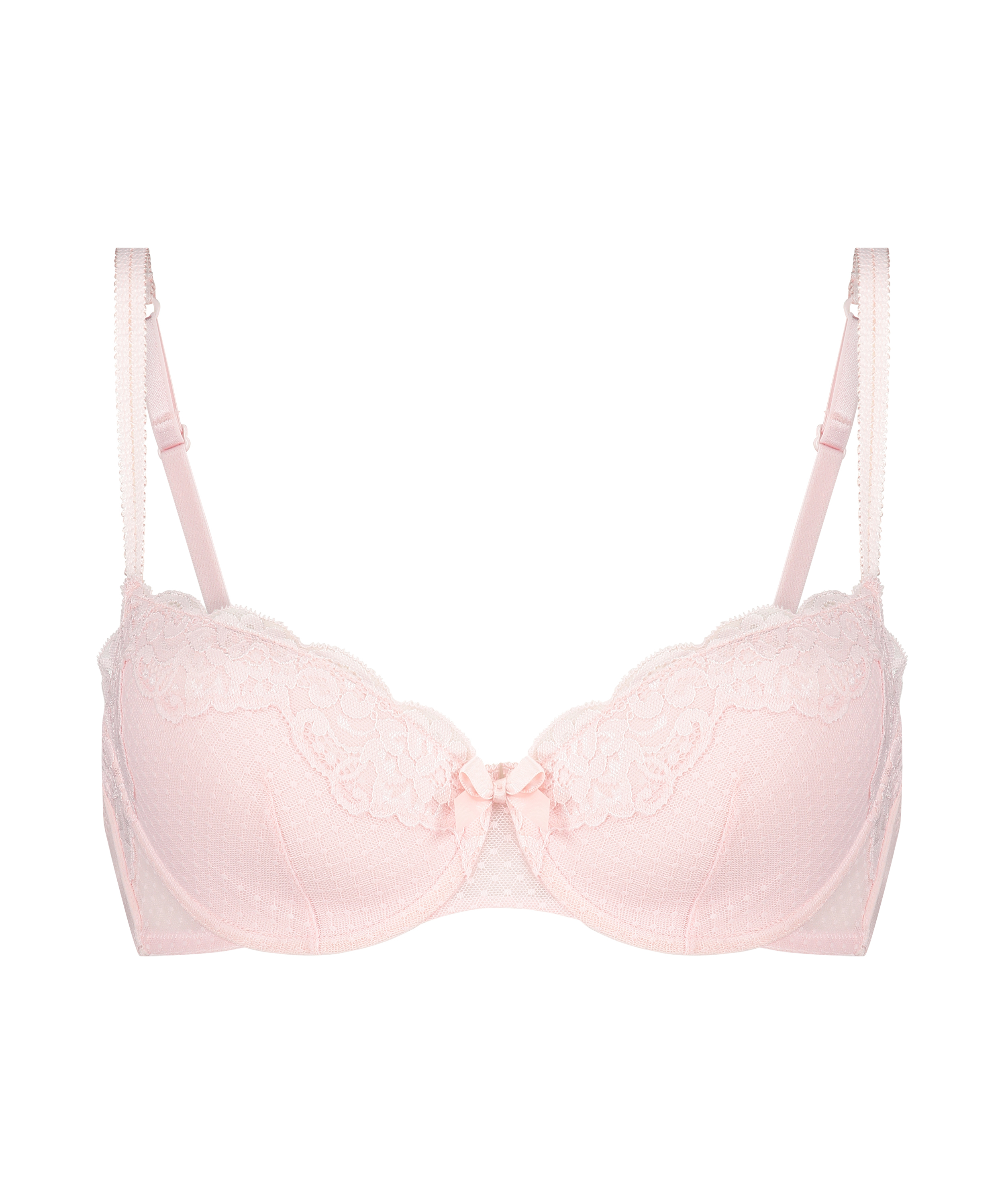 Marion Padded Underwired Bra, Pink, main