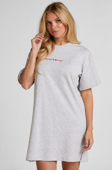 Hunkemöller Round Neck Nightshirt Grey