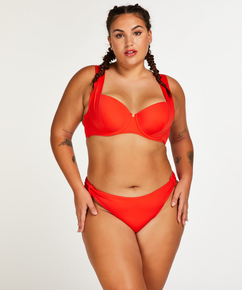 Sardinia padded underwired bikini top, Red