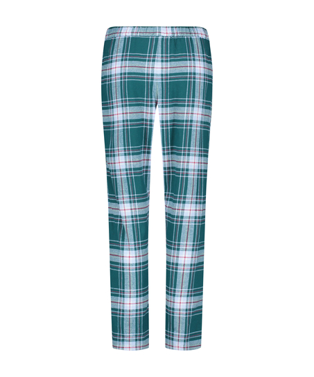 Twill Check Pyjama Pants, Blue